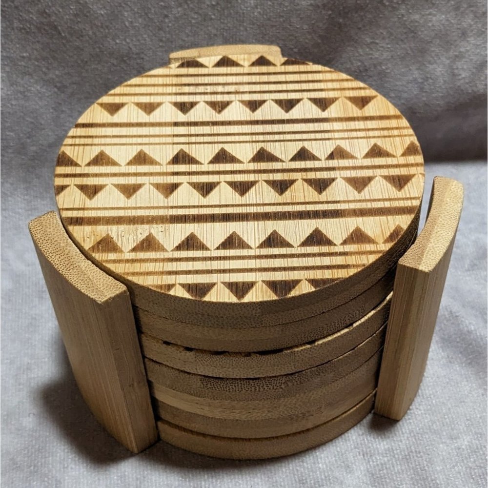 Gibson Home Bamboo Coasters (6)